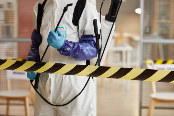 Professional Biohazard Cleanup technician working in Stamford, NE